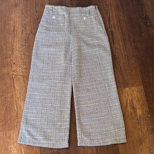 Chic Black and White Houndstooth Wide-Leg Pants by hunter and brown sz medium